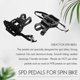 thumbnail image 4 of Spinning Bike Pedal Aluminum Alloy Spd Pedal With Toe Clips & Cleats Bicycle Accessories For Spin Bike Exercise Bikes, 4 of 5