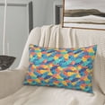 thumbnail image 5 of Daiia Colorful Fish 1 Bedding Waterproof Pillow Protector Zippered Queen – Bed Bug Proof Pillow Encasement-14"x20", 5 of 6