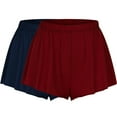 thumbnail image 4 of Xixinqiwan Women's and Women's Plus Size Shorts,2 PC Women Shorts Plus Size Wide Leg Shorts Summer Casual Elastic Waisted Lounge Shorts Comfy Lightweight Athletic Shorts, 4 of 8