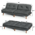 Homall Convertible Futon Sofa Bed Couch Upholstered Sleeper Sofa Angle