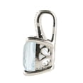 thumbnail image 2 of Rhodium Over Sterling Silver 3Ctw Sky Blue Topaz & White Topaz Pendant, 2 of 3