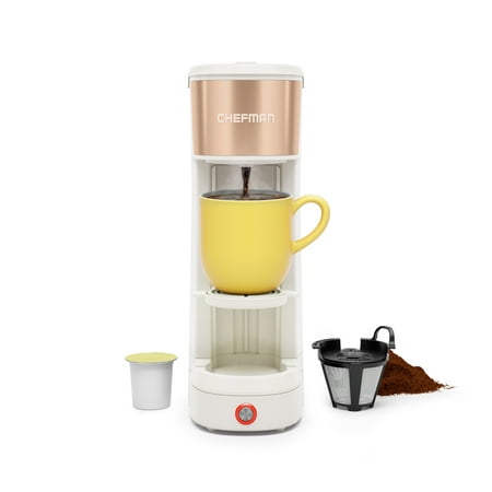 

InstaCoffee Max Single-Serve Brewer with a Convenient Built-in Lift Ivory