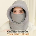 thumbnail image 5 of Thermal Hat with Face Mask Balaclava Men Women, Plush Fleece Winter Ski Windproof Full Face Hood, 5 of 7