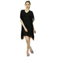 thumbnail image 2 of Bimba Sheer Kimono Kaftan Beach Cover-Up For Womens With tassel Details, 2 of 9