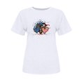 thumbnail image 4 of Camisetas de Manga Corta para las Mujeres Día de la Independencia Impresión Básica Camiseta de Verano, Cuello Redondo Casual Camiseta Blusa, 4 of 4