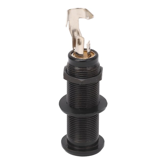 Guitar End Pin Jack Socket Threaded Metal 6.35mm For Bass Electric Guitar Output
