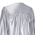 thumbnail image 5 of Endea Graduation Shiny Silver Graduation Gown  Cap, 5 of 9