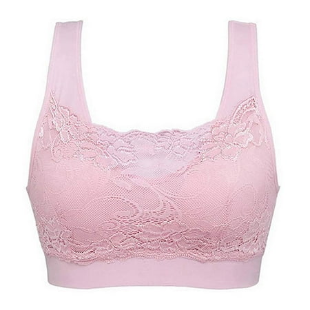 HYSYSB Lace Bra balconette Bras for Women push Up Sports Bra sports Bras for Women padded Yoga Underwire No Women s 3pc -up Bra Sports Set Bra seamless Pink 3XL