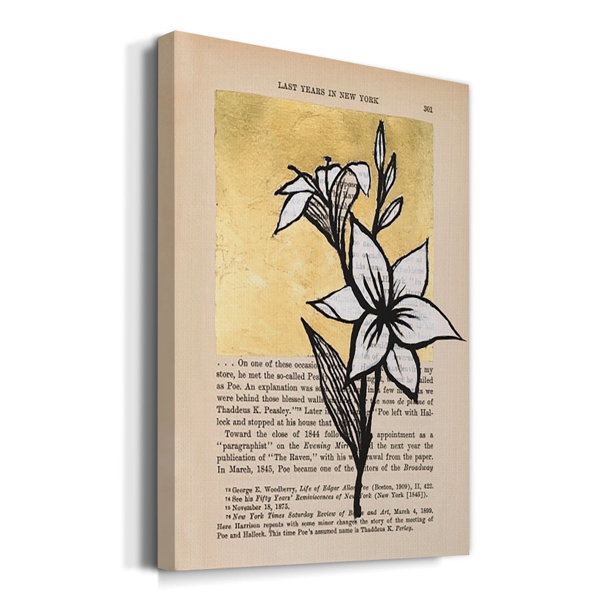 Floral Diary I Premium Gallery Wrapped Canvas - Ready to Hang