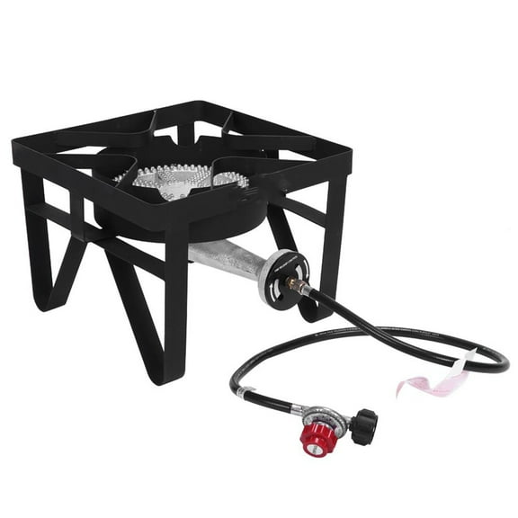 Square Single Burner Outdoor Patio Restaurant Stove/Range - 55,000 BTU