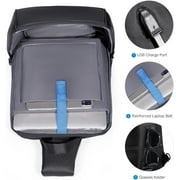 VGOAL Anti-Theft Laptop Sling Backpack - Waterproof 13 Hiking Daypack for Men with USB Port - Perfect for Travel and Camping-Black
