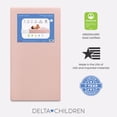 thumbnail image 2 of Delta Children Twinkle Stars Breathable Baby Bed Crib Mattress and Toddler Mattress with Removable/Machine Washable Cover - GREENGUARD Gold – Waterproof - Sustainably Sourced Core Fiber Core, Pink, 2 of 9