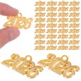 thumbnail image 1 of 50 PCS Charmas colgantes de 2026 AÑOS ACCES para manualidades de metal para el collar de llaves de bricolaje Decoraciones de pulseras, 1 of 8