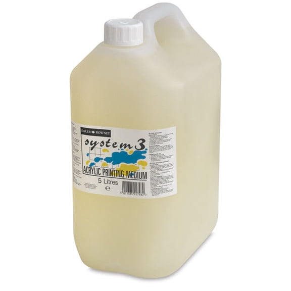 Daler-Rowney System3 Acrylic Printing Medium - 5 L