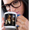 thumbnail image 2 of 3drose, Self-portrait by Albrecht Durer, 11oz Two-tone Blue Mug, 2 of 6