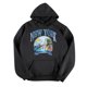 thumbnail image 1 of Gibobby Sudaderas largas con capucha Sudadera con capucha para mujer, estampado informal, manga larga, cuello redondo, bolsillo, , parte superior （Negro， L), 1 of 3