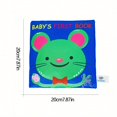 thumbnail image 1 of QJUHUNG Animal Mouse Teething Toy for Babies - Early Learning Pull-String & Button Sound Cloth Book  Durable Tear-Resistant Interactive Parent-Child Plaything, 1 of 6