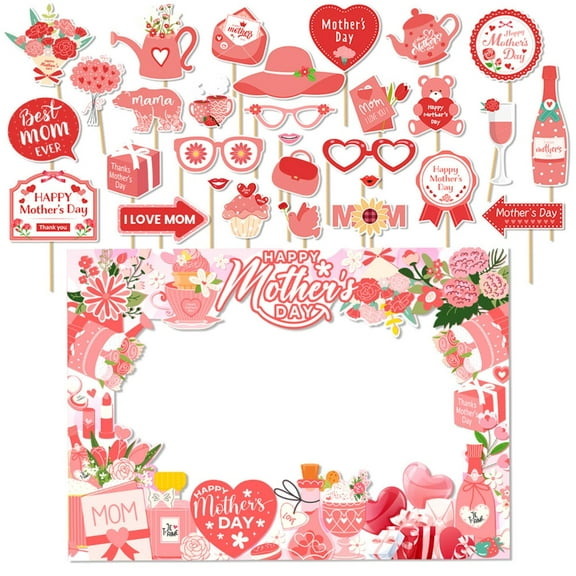 Mother's Day Photography Props for Parties and Event Selfie Picture Frame Tool Accessory for Parties and Gatherings