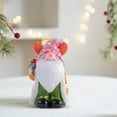 thumbnail image 5 of Hand Painted Resin Christmas Gnome Ornament | Desktop Elf Statue for Mantel Bookshelf Collectible Keepsake Holiday Home Decoration Gift(A), 5 of 6