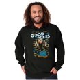 thumbnail image 5 of Popeye Positive Vibes Sailor Cartoon Hoodie Sweatshirt Women Men Brisco Brands S, 5 of 6