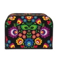 thumbnail image 2 of Lsque Traditional Floral Polish Print 4 Slice Toaster Cover , Kitchen Appliance Dustproof Protector , Toaster Protector Dustproof Kitchen Appliance Cover, 2 of 7