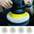 thumbnail image 4 of 8X 150mm 5-6 inch Car Polisher Bonnets Polishing Pads Buffer Waxing Wool Sleeve, 4 of 7