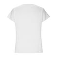 thumbnail image 5 of HAPIMO Women's Trendy Loose Lace Crochet Tops Dressy Tunic Elegant Casual Workout Blouses for Teen Girls Solid Color Summer Tees Short Sleeve V Neck Shirts White XL, 5 of 9