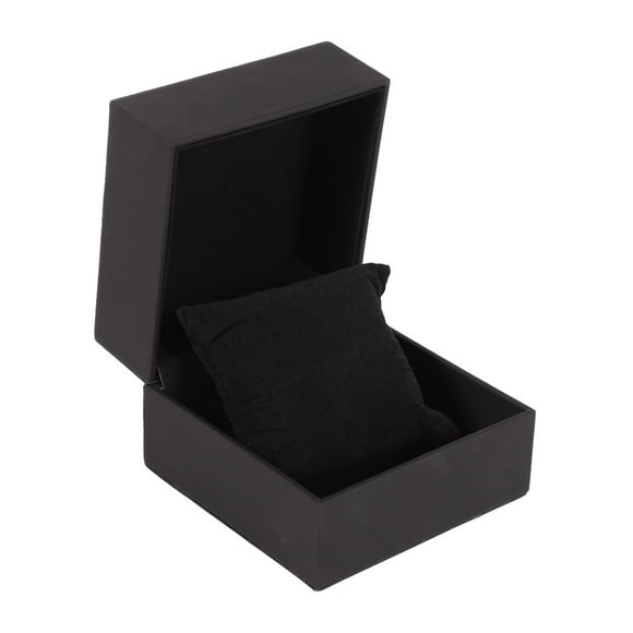 Watch Case, Black Leather Watch Gift Case, For Home Watch