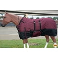 thumbnail image 3 of 70 In Hilason 1200D Ripstop Waterproof Turnout Winter Turnout Horse Blanket Wine, 3 of 8