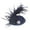 Navy, variant on AJGRHE French Feather Top Hat Fascinator Hair Accessory Bride Bridal Headpiece Wedding Headdress Women Party Flapper Art Deco Lace Pearl 1920s Roaring Twenties