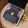 thumbnail image 2 of To My Daughter Necklace Gift From Mom, Daughter , Gifts to Daughter, Daughter Necklace, Daughter Birthday Jewelry - Love Knot Necklace - Message Card & Gift Box, 2 of 5