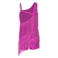 thumbnail image 2 of iiniim Kids Girls Shiny Tassel Latin Dance Sleeveless Salsa Tango Jazz Samba Ballroom Fringe Dress Hot Pink 10, 2 of 7