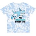 thumbnail image 3 of Inktastic My Grammy Loves Me with Cute Sharks Boys or Girls Toddler T-Shirt, 3 of 5