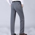 thumbnail image 6 of Men's Flat Front Dress Pants Winter Fleece Lined Business Suit Pants Non-iron,Wrinkle,Expandable Waist Work Trousers, 6 of 8