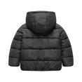 thumbnail image 7 of Kids Zip Up Coat Girls Thickened Long Sleeve Puffer Jacket Toddler Warm Winter Coats Outerwears with Hooded Down for Outdoor Activities 12Months-7Years ，Black ，4 Years, 7 of 7
