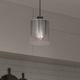 thumbnail image 2 of Artika Haze Contemporary Pendant Light Fixture, Matte Black, 2 of 10