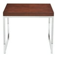 thumbnail image 6 of OSP Home Furnishings Wall Street End Table. Chrome/Espresso., 6 of 8