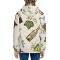 thumbnail image 4 of Kll Unisex Kids Boys Girls Hooded Pocket Pullover Hoodies-Grapes Bbottles Wine, 4 of 9