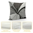 thumbnail image 4 of HENGT  Floral Throw Pillow Cushion Case, Abstract Flowers and Petals with Exotic Vibes Colorful Modern Style Art, Modern Accent Double-Sided Digital Printing,Grey Umber and Black, 4 of 5