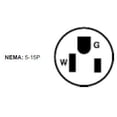 thumbnail image 2 of Enchufe de PVC con conexión a tierra Leviton C20-515PV-000, 15 A, 125 V, 2 of 4