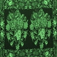 thumbnail image 1 of Ahgly Company Indoor Square Medallion Emerald Green French Area Rugs, 7' Square, 1 of 4