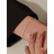 thumbnail image 2 of 1pc S925 Sterling Silver Handmade Geometric Shape Sparkling Gemstone Inlaid Bracelet, Jewelry For Daily Wear, Parties, And Special Occasions For Women, 2 of 5