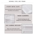 thumbnail image 4 of QJTC Heavy Duty Triple Bunk Bed, Full/Full XL over Full/Full XL over Queen Metal Bunkbeds with Ladder, Family-Friendly for All Ages, Bedroom, No Box Spring Needed, Black, 4 of 9