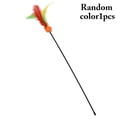 thumbnail image 1 of Cat Feather Wand Toy Pom Pom Bell Design Cat Teaser Wand Cat Interactive Toy, 1 of 10