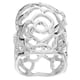 thumbnail image 4 of Anillo con hebilla para bufanda con forma de rosa hueca, pinzas para ropa, anillo con hebilla para bufanda, joyería para bodas, fiestas, tubo deslizante, joyería para bufanda, plata, 4 of 8
