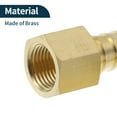 thumbnail image 5 of Brass Hose Barb Fittings 1/2" 3/8"NPT Female Thread Connector for Air Water Oil Gas Fuel 2 Pcs Gold Tone, 5 of 6