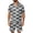 Green, variant on Men's Nightwear Set Retro Grid Plaid Pattern Short Sleeve Button Front Top Chest Pocket Elastic Shorts Red S