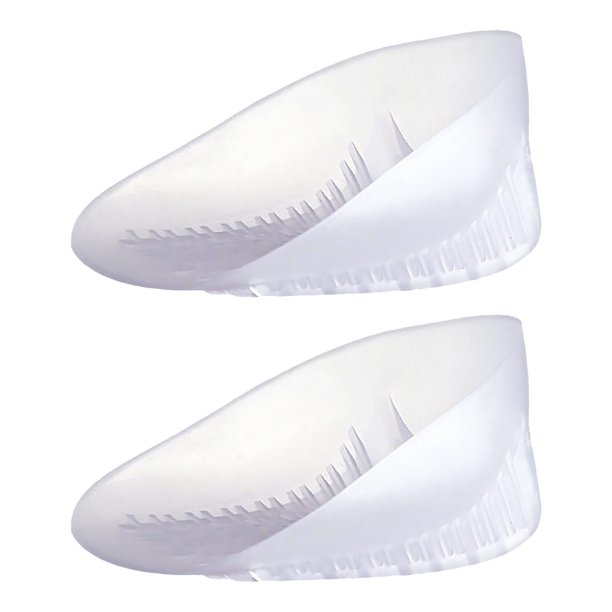 1 par de almohadillas de silicona para el talón, insertos para zapatos, almohadillas para los pies de media yarda para corregir el pie