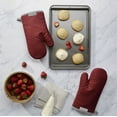 thumbnail image 2 of KitchenAid Asteroid Oven Mitt 2-Pack Set, Smoked Paprika Red, 7"x12.5", 2 of 6
