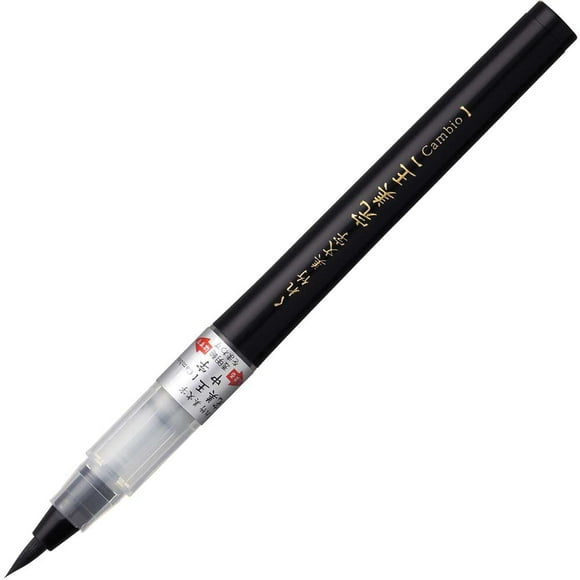 Kuretake Bimoji Cambio Pinceau Stylo-Noir, Pointe de Brosse Moyenne